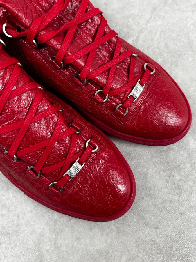 Balenciaga Arena Red Low Sneakers - Image 5