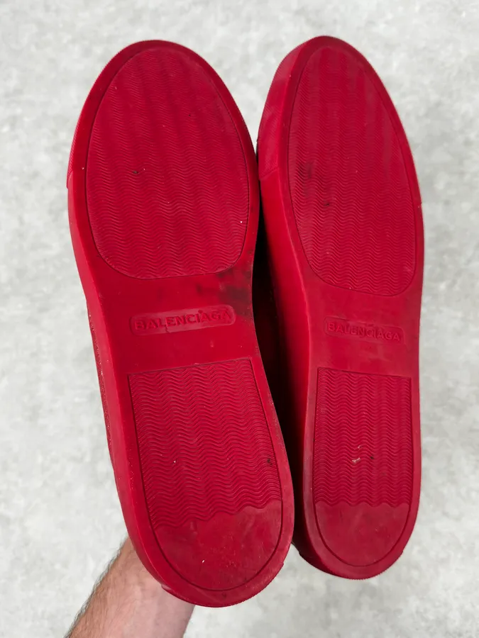 Balenciaga Arena Red Low Sneakers - Image 7