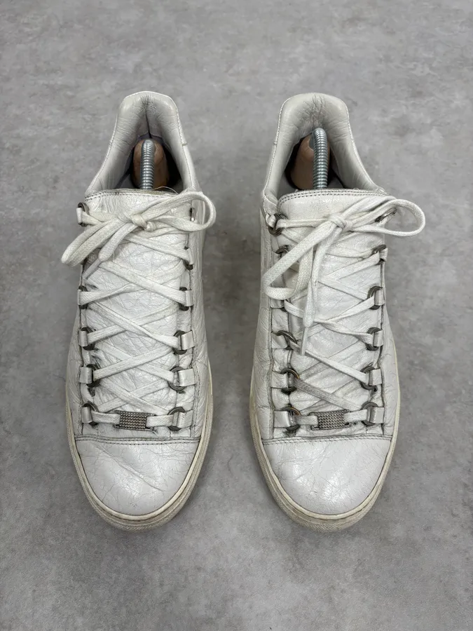 Balenciaga Arena White Leather Sneakers - Image 2