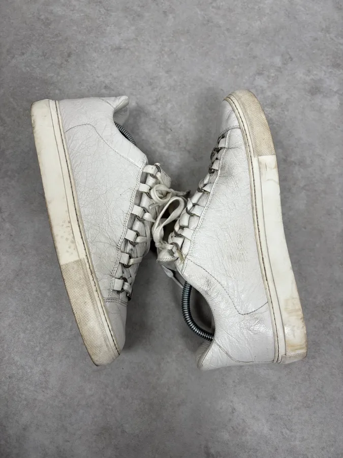 Balenciaga Arena White Leather Sneakers - Image 6