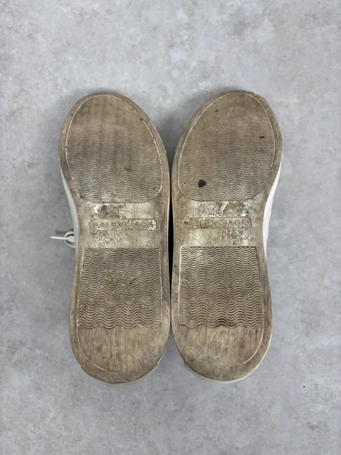 Balenciaga Arena White Leather Sneakers - Image 8