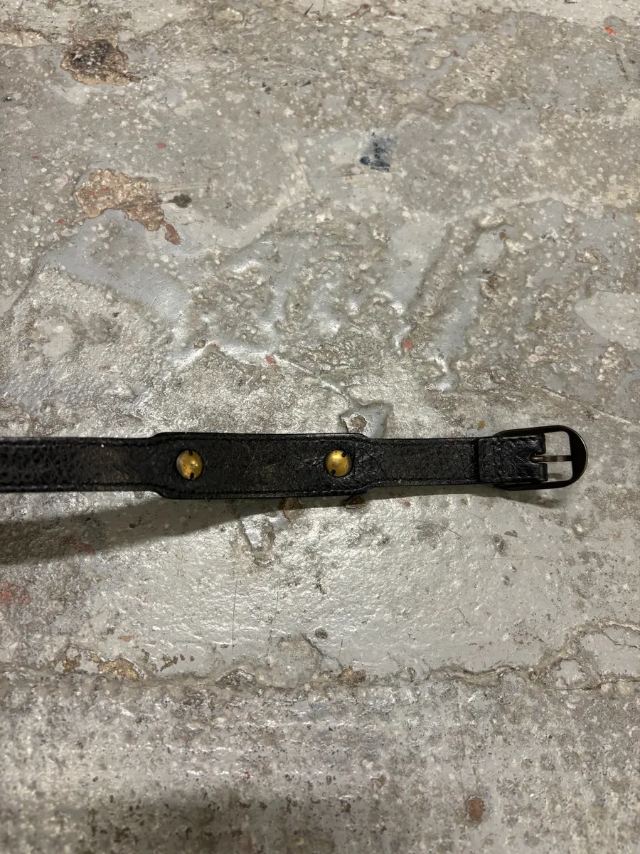 Balenciaga Black City Studded Leather Bracelet - Image 7