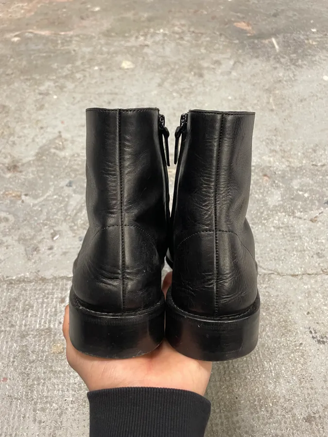 Balenciaga Black Leather Premium Boots - Image 7