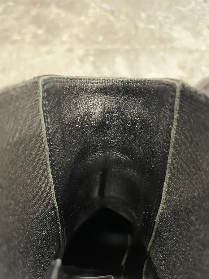 Balenciaga Black Studded High Ankle Leather Boots - Image 11