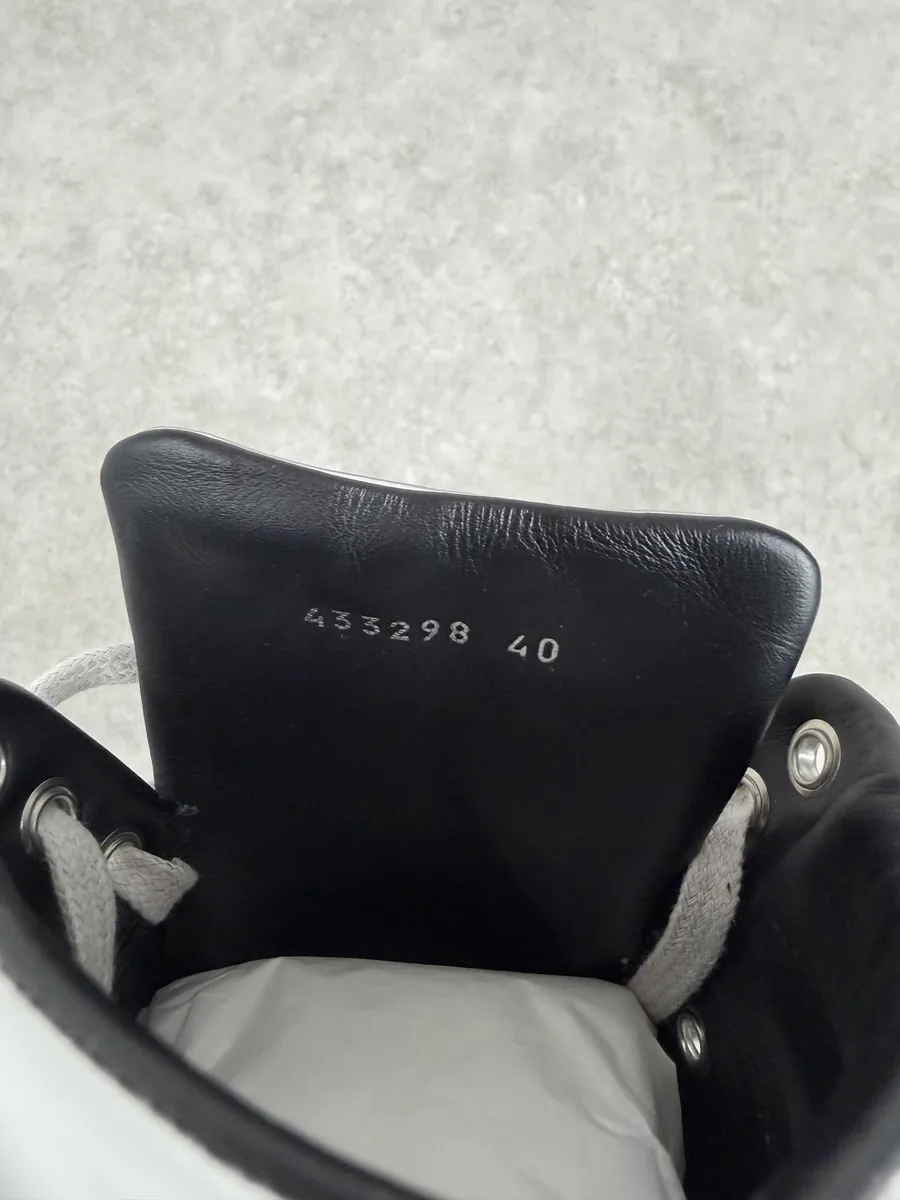 Balenciaga City Patent Grey Silver Mirror High Sneakers - Image 9