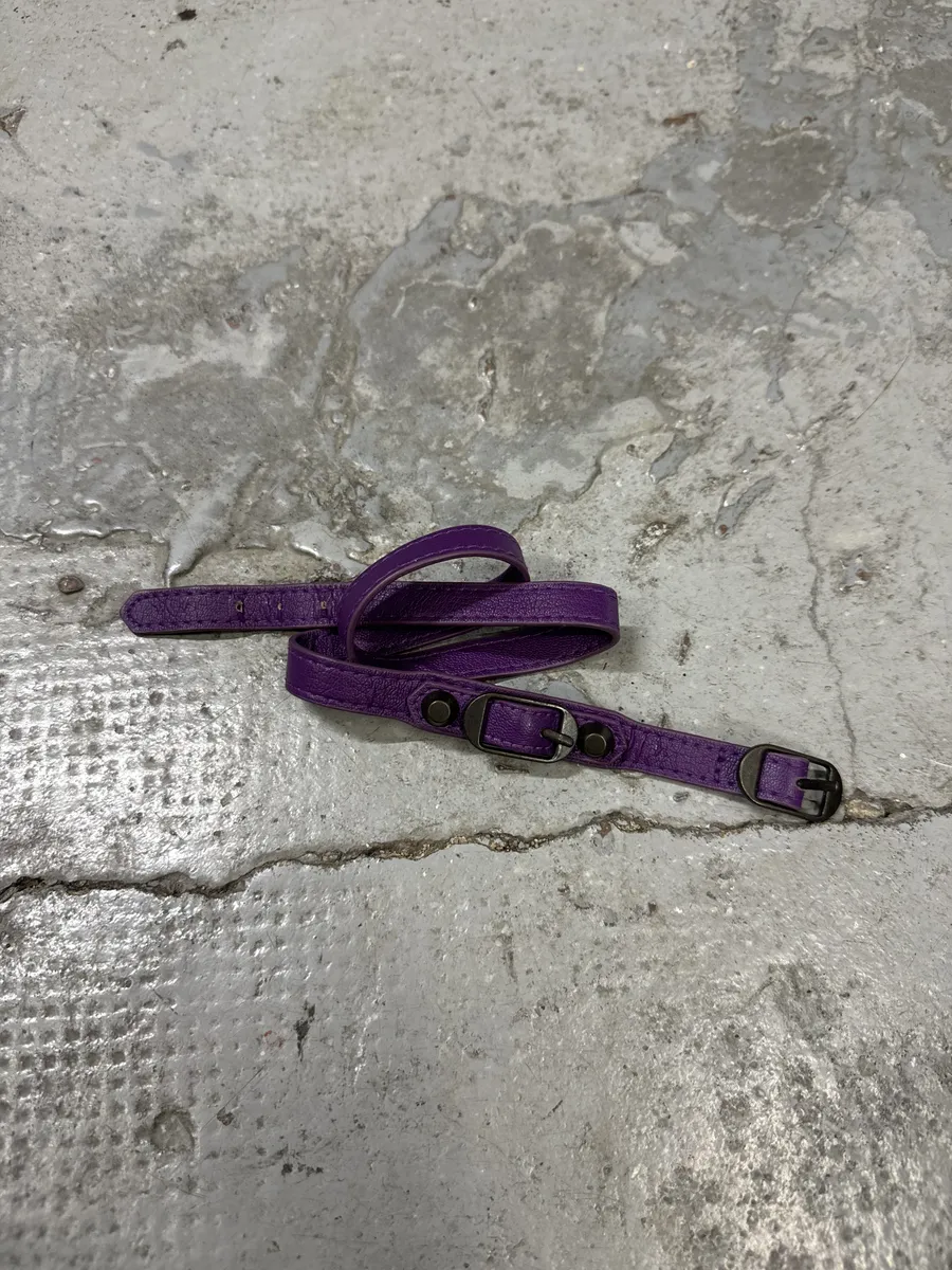 Balenciaga City Purple Studded Bracelet - Image 2