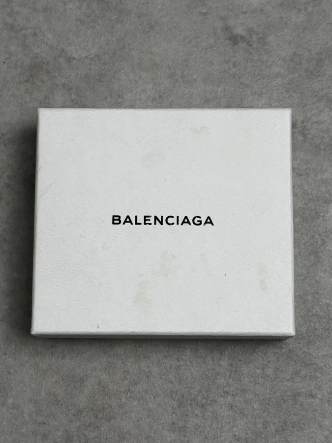 Balenciaga Dark Navy Gold-Studded Leather Wrap Bracelet - Image 11
