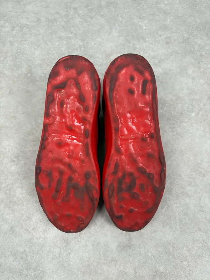 Balenciaga High Red Leather Sneakers - Image 5