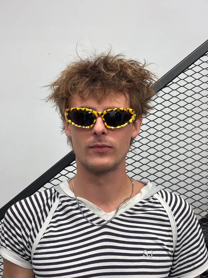 Balenciaga Oval 0157S Leopard Sunglasses - Image 2