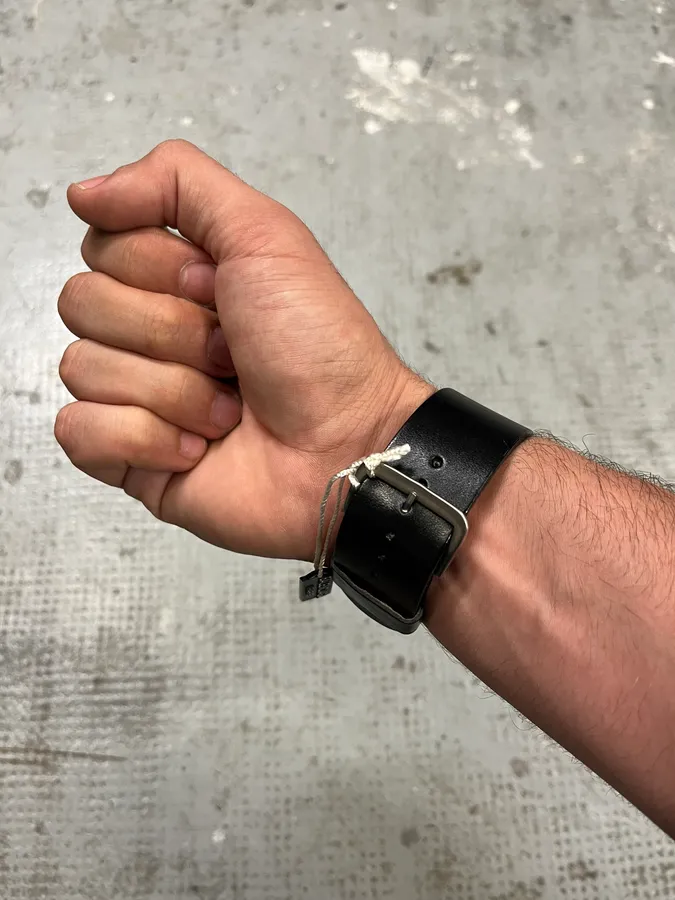 Balenciaga Paris Black Leather Minimalist Watch - Image 4