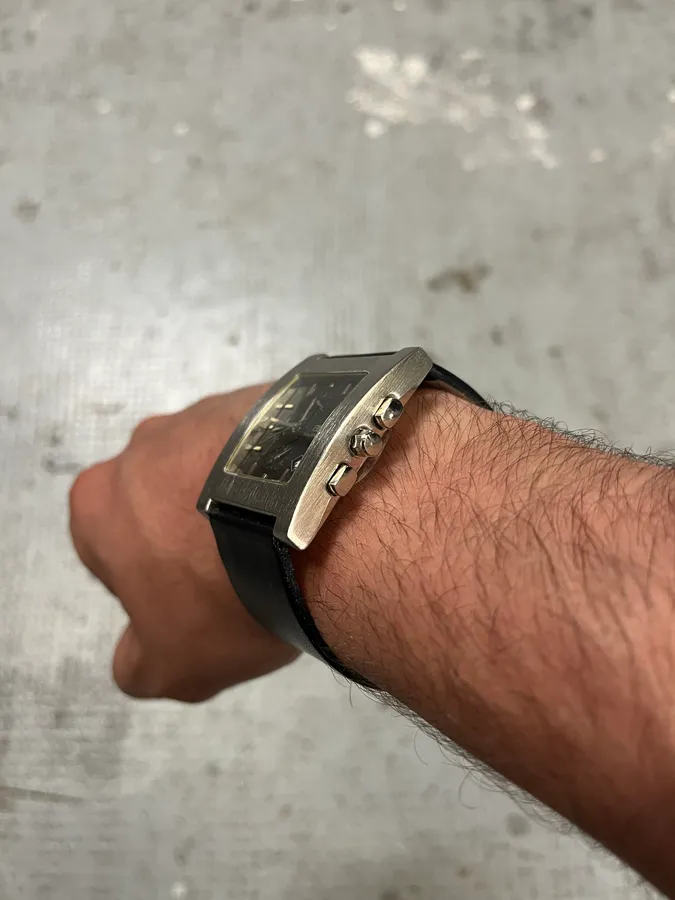 Balenciaga Paris Black Leather Minimalist Watch - Image 5