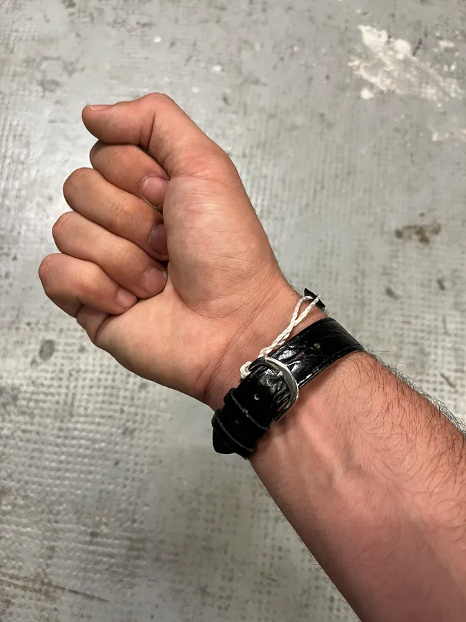 Balenciaga Paris Black Leather Premium Watch - Image 4