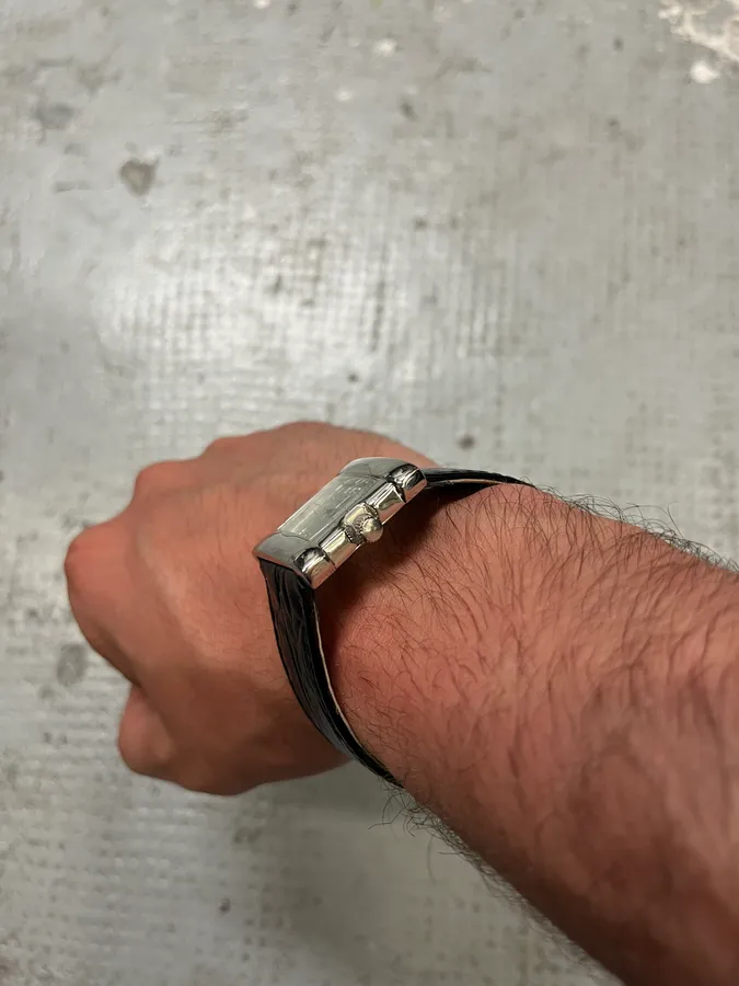 Balenciaga Paris Black Leather Premium Watch - Image 5