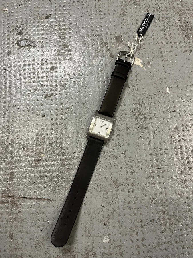 Balenciaga Paris Black Uniform Watch - Image 5