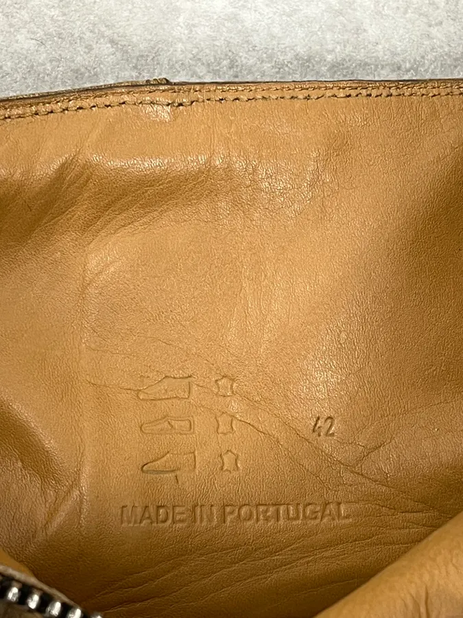 Balmain Beige Ankle Leather Boots - Image 9