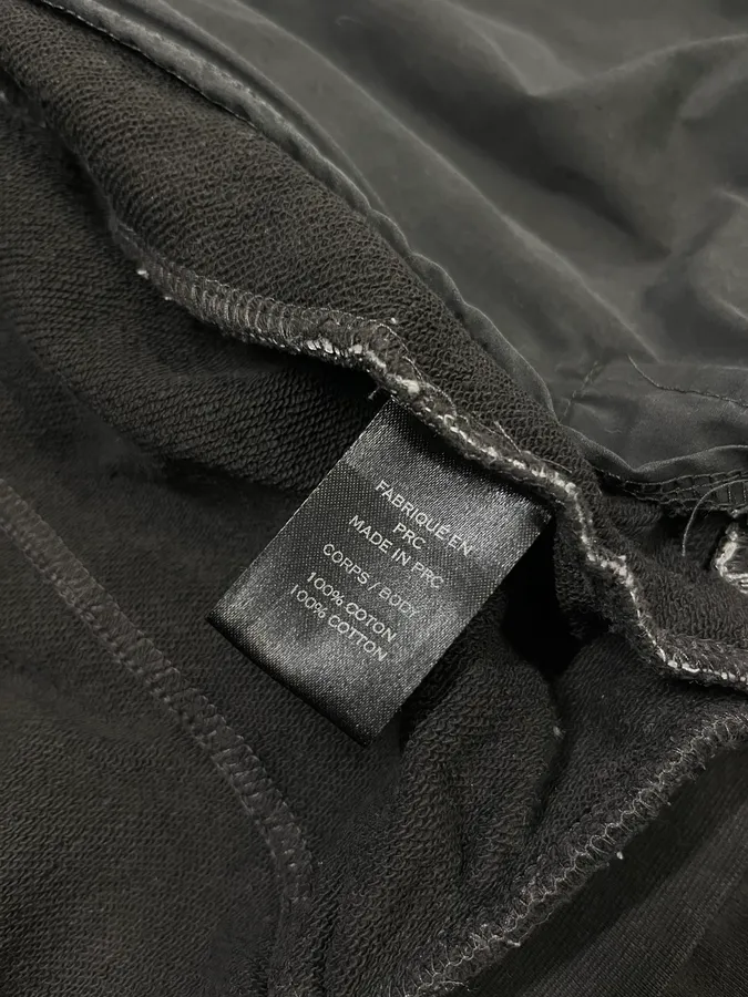 Balmain Black Cotton Quilted Biker Zip Hoodie - Image 10