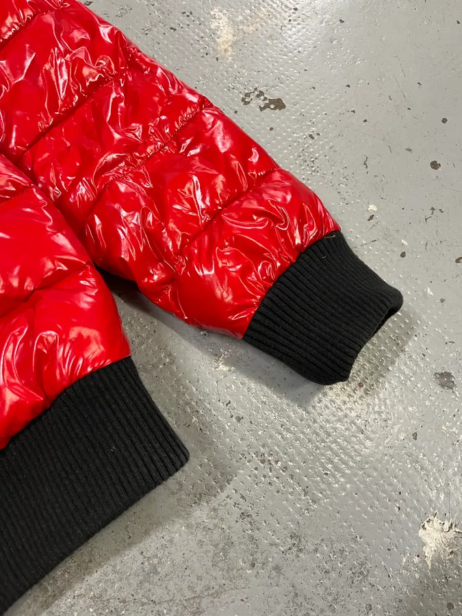 Balmain Black Red & White Mulicolor Puffer Jacket - Image 7