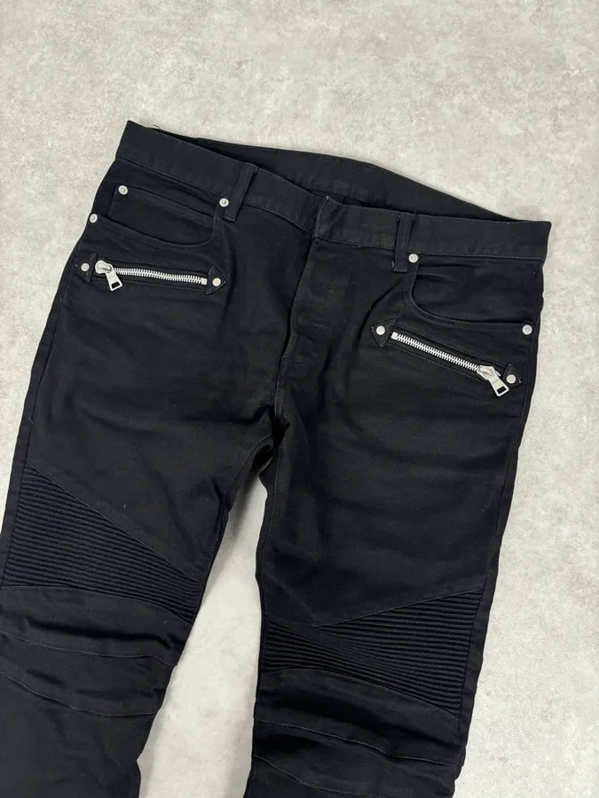 Balmain Black Slim Denim Jeans - Image 5