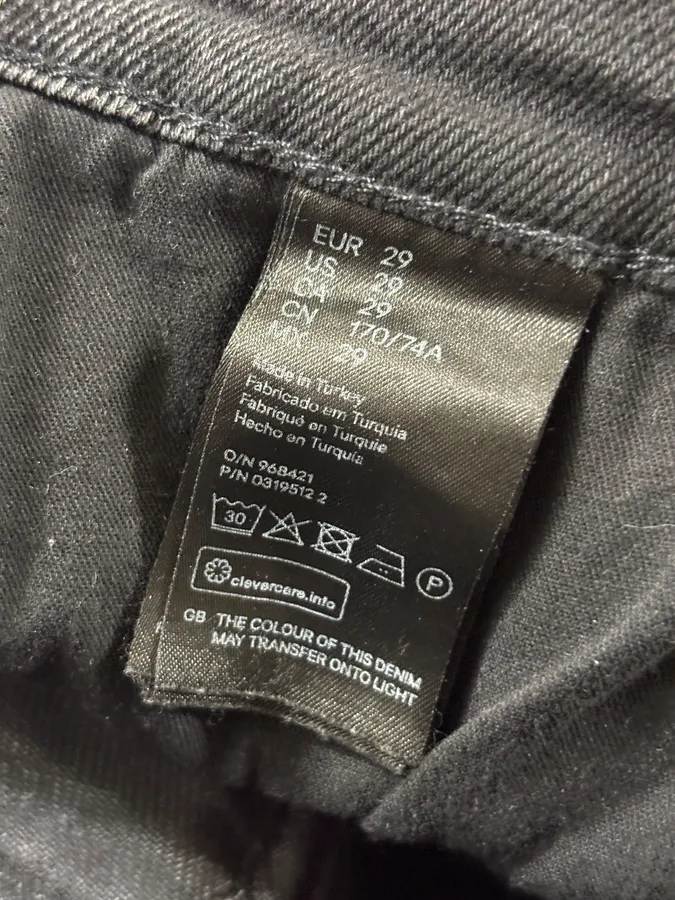 Balmain Black Waxed Biker Jeans - Image 9