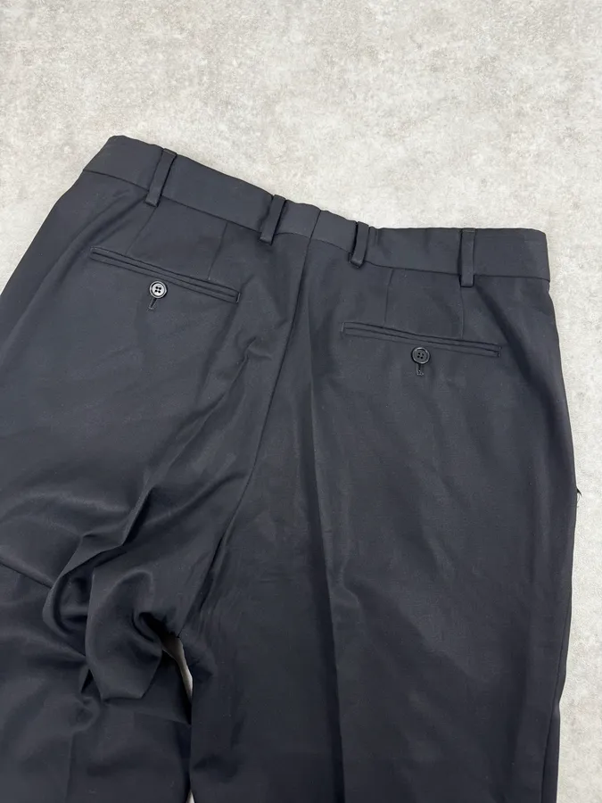Balmain Black Wool Tailored Pants - Image 7