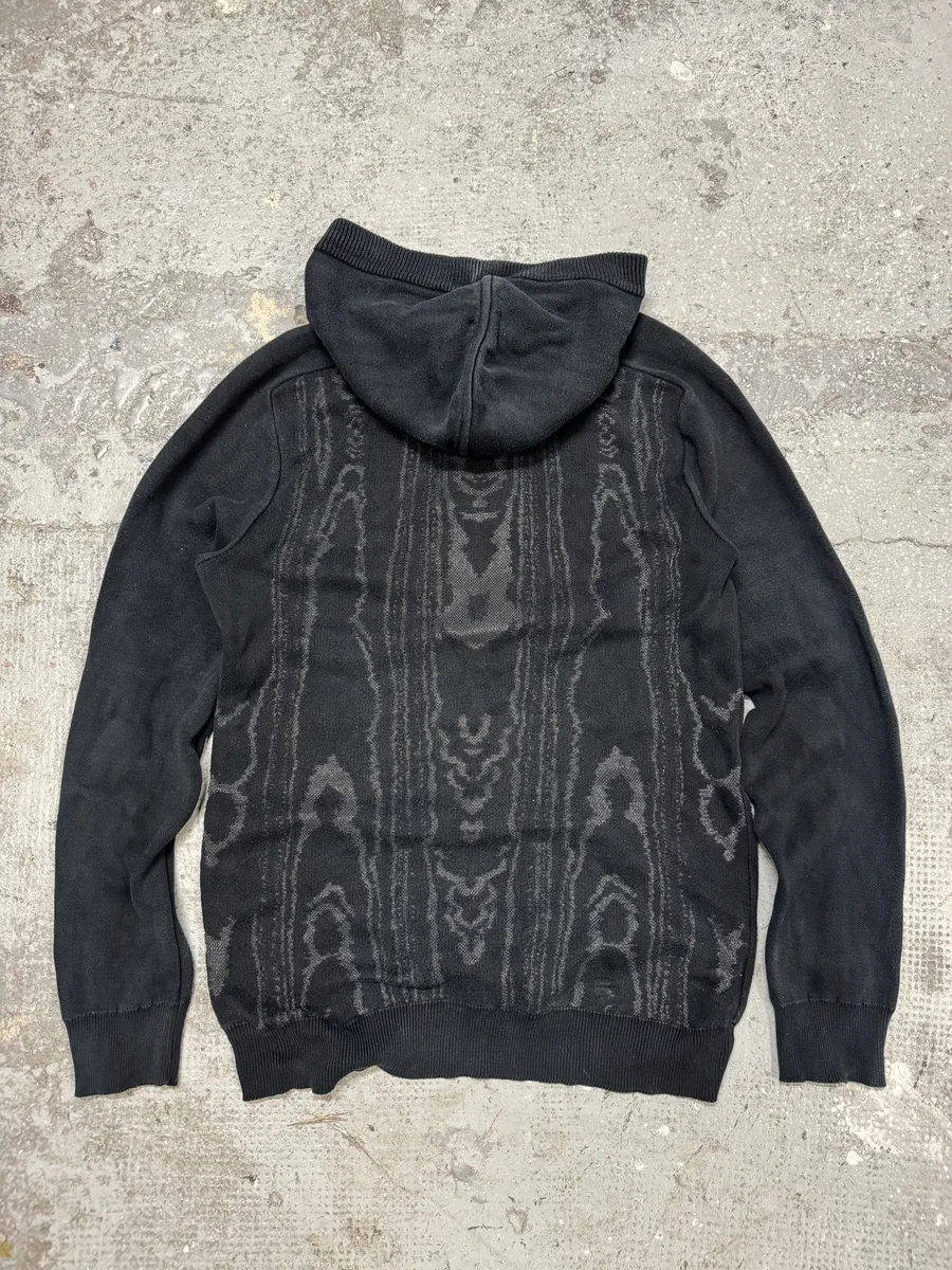 Balmain Dark Marble Effect Light Zip-up Sweater - Image 2