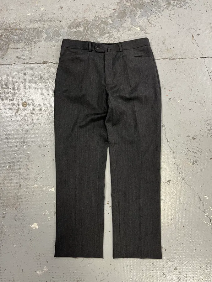 Balmain Grey Wool Classy Tailored Pants - Image 4