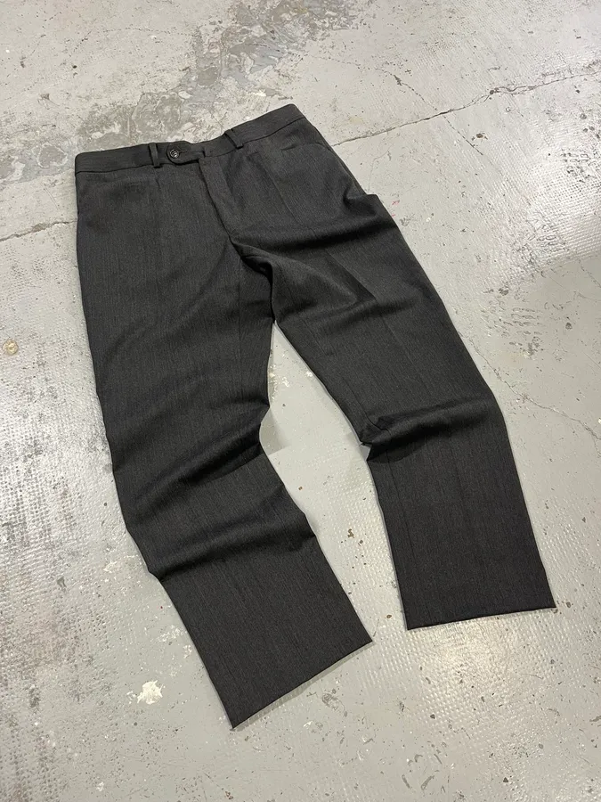 Balmain Grey Wool Classy Tailored Pants - Image 5
