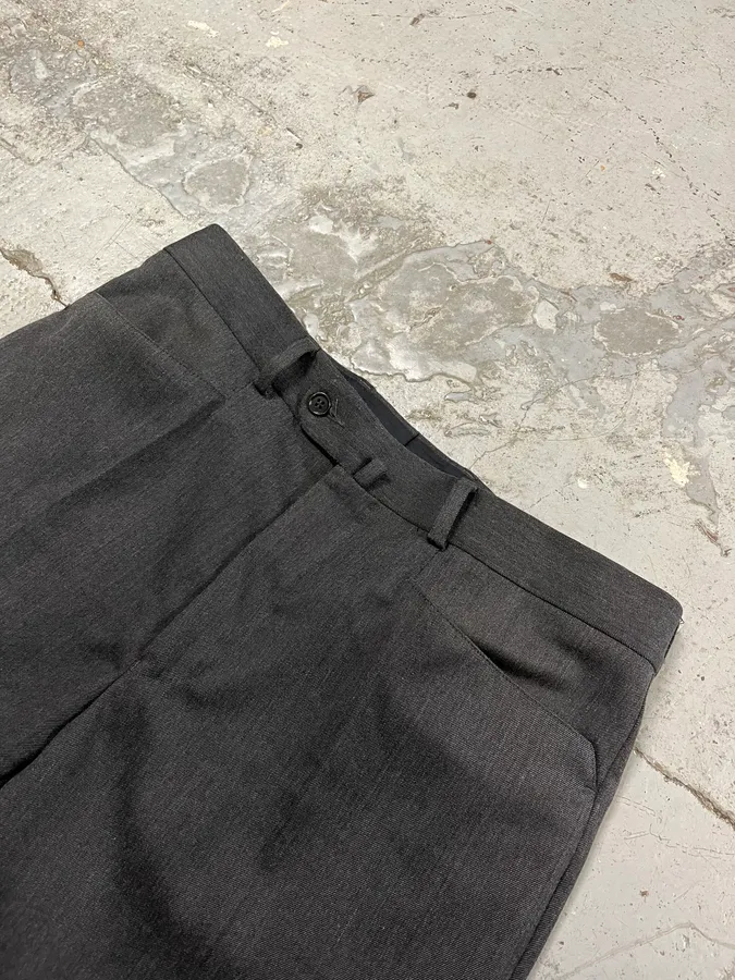 Balmain Grey Wool Classy Tailored Pants - Image 6