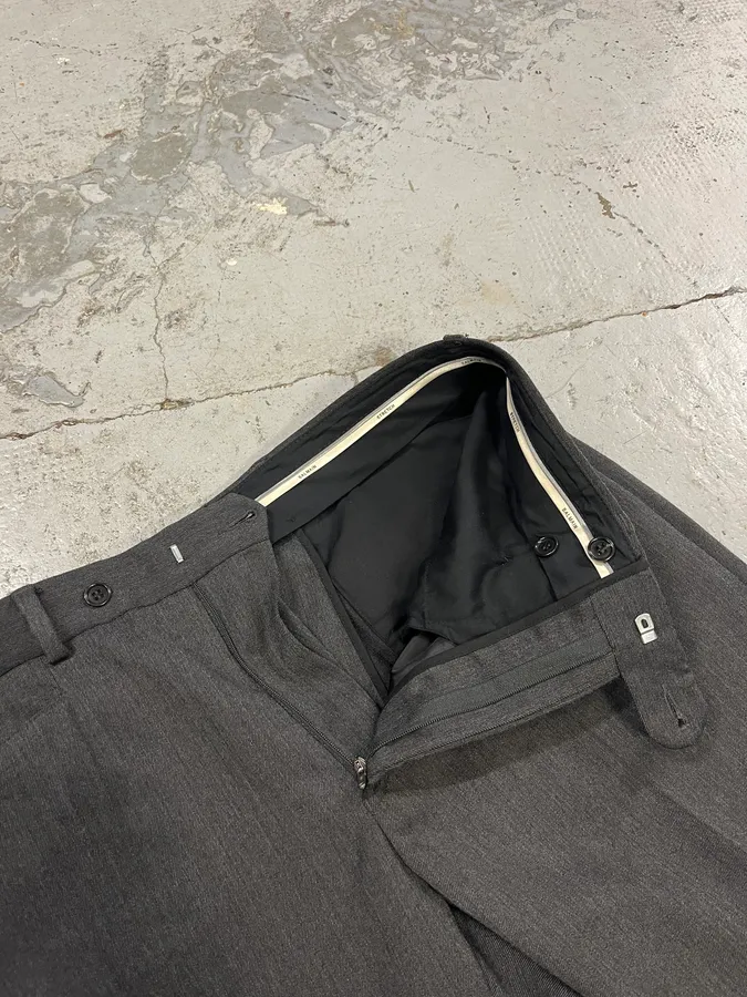 Balmain Grey Wool Classy Tailored Pants - Image 9