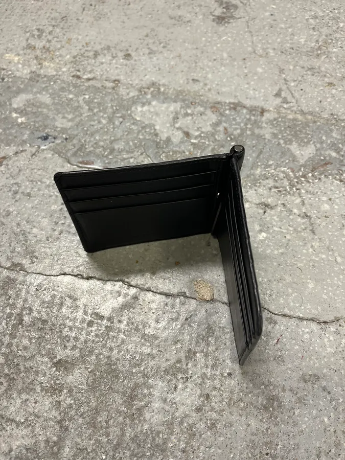 Bottega Veneta Black Leather Woven Wallet - Image 3