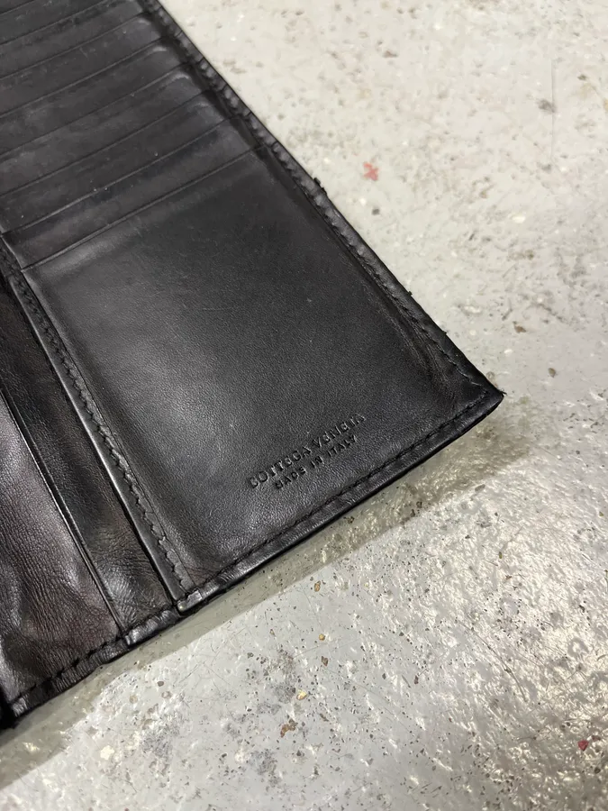 Bottega Veneta Black Signature Leather Wallet - Image 6