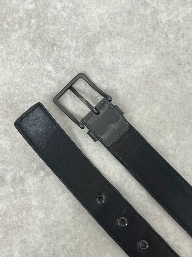 Bottega Veneta Black Woven Leather Belt - Image 2