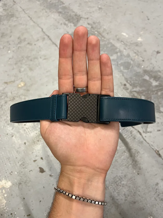 Bottega Veneta Blue Leather Tactical Belt - Image 5