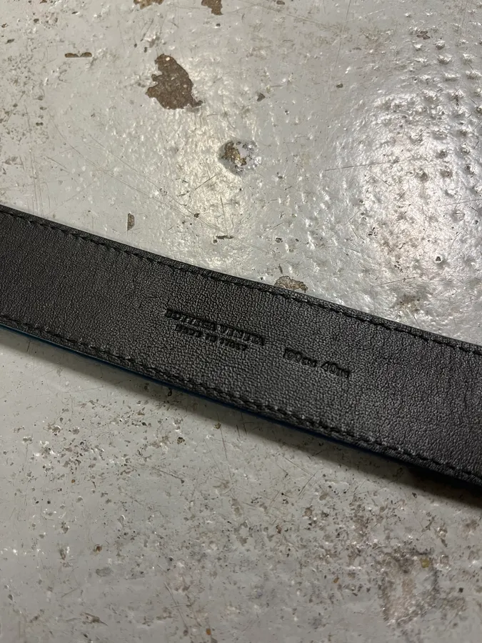 Bottega Veneta Blue Leather Tactical Belt - Image 8