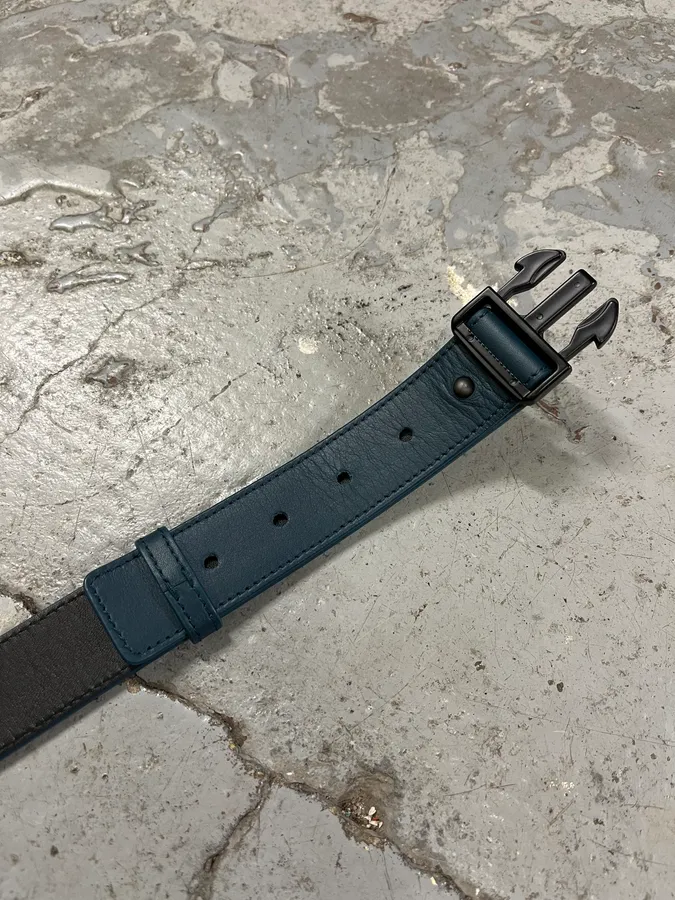 Bottega Veneta Blue Leather Tactical Belt - Image 9