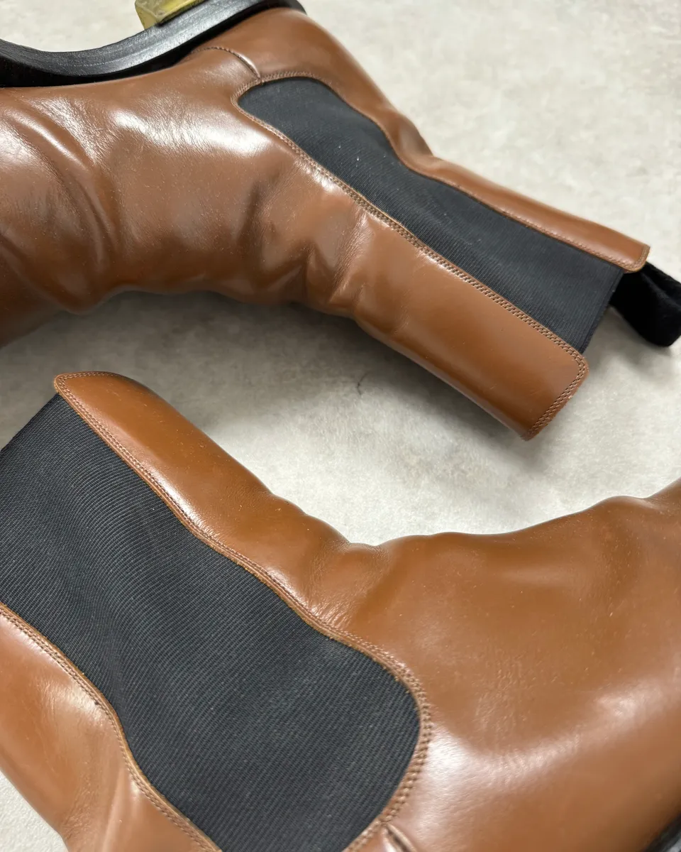 Bottega Veneta Brown Leather Boots - Image 4