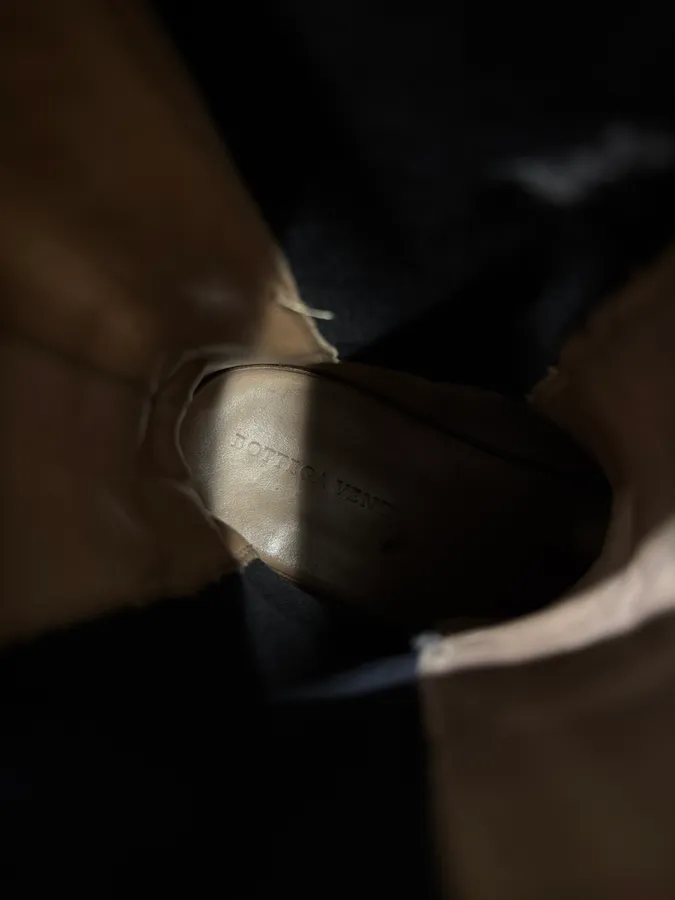 Bottega Veneta Brown Leather Lug Boots - Image 9
