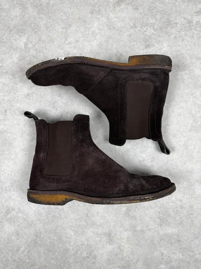 Bottega Veneta Brown Suede Leather Boots - Image 3