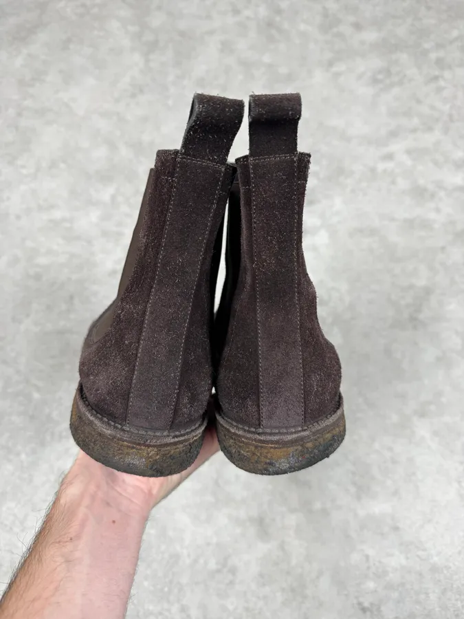 Bottega Veneta Brown Suede Leather Boots - Image 4