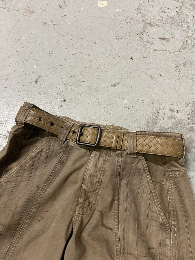 Bottega Veneta Leather Embossed Belt - Image 2