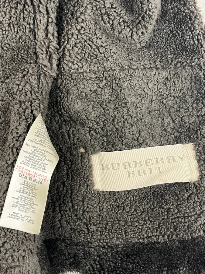 Burberry Brown Aviator Sheep Leather Eroded Jacket - Image 13