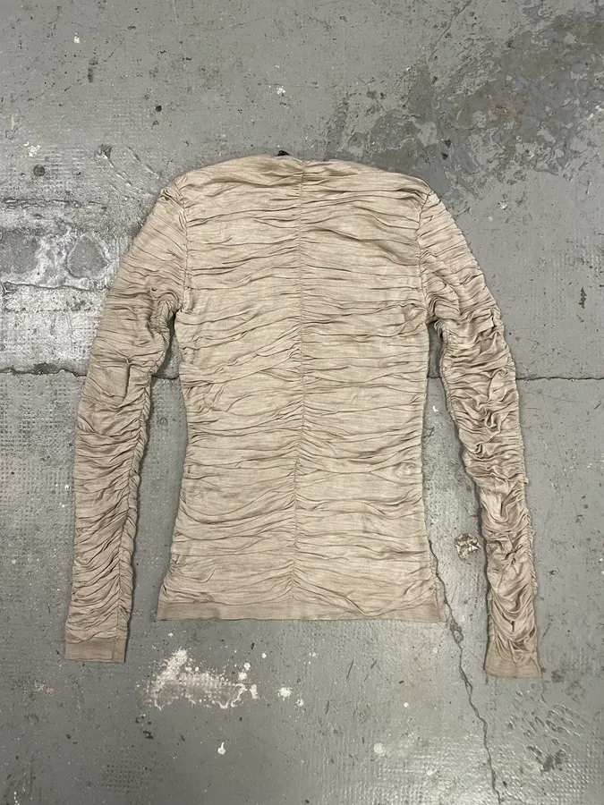 Burberry Pleats Beige Longsleeves - Image 3