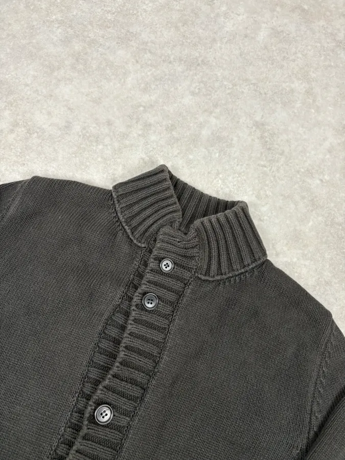 C.P. Company Brown Premium Wool Cardigan Sweater - Image 5