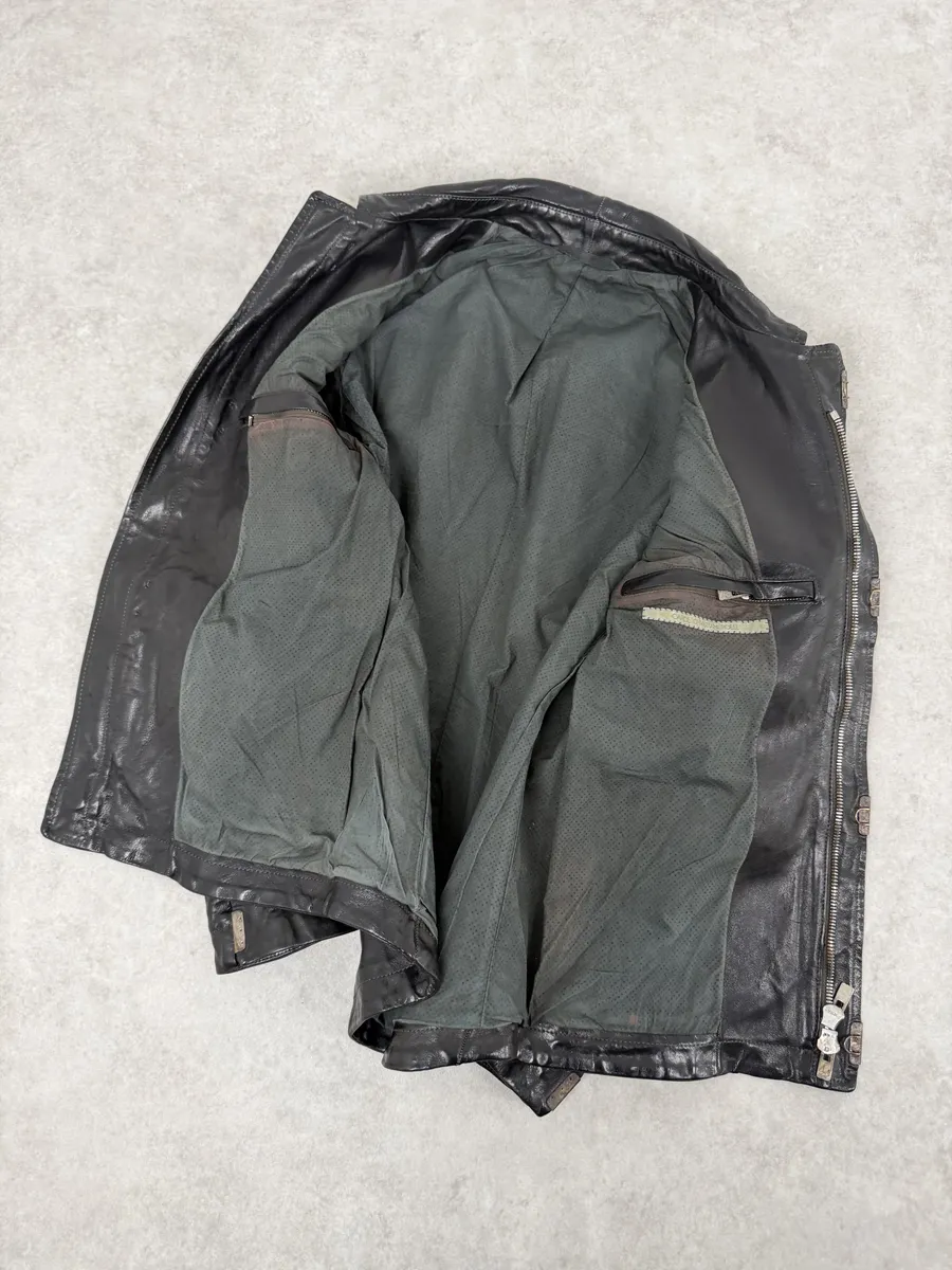 Carol Christian Poell Black Scarstitched Horse Leather Jacket - Image 11