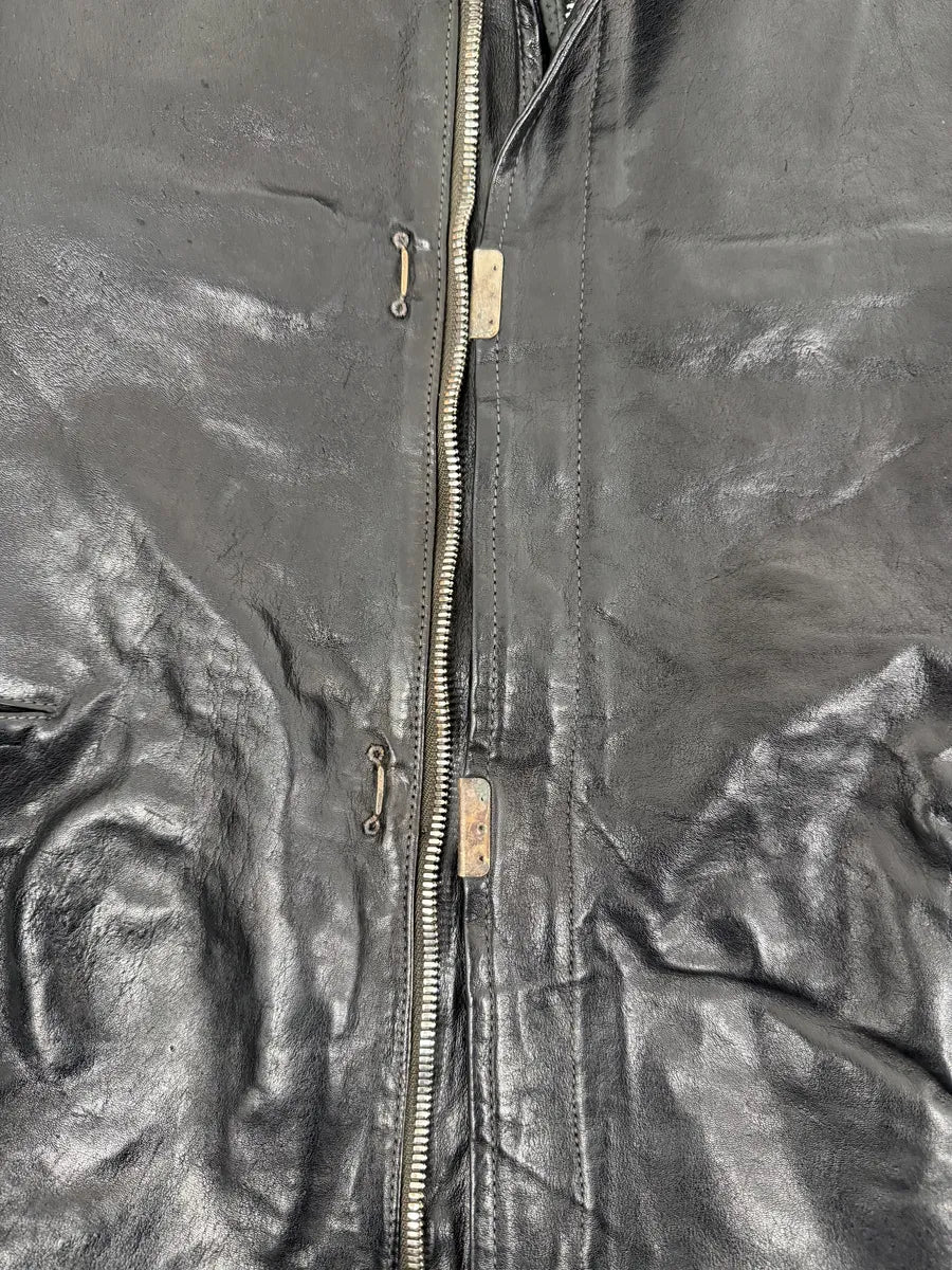 Carol Christian Poell Black Scarstitched Horse Leather Jacket - Image 16