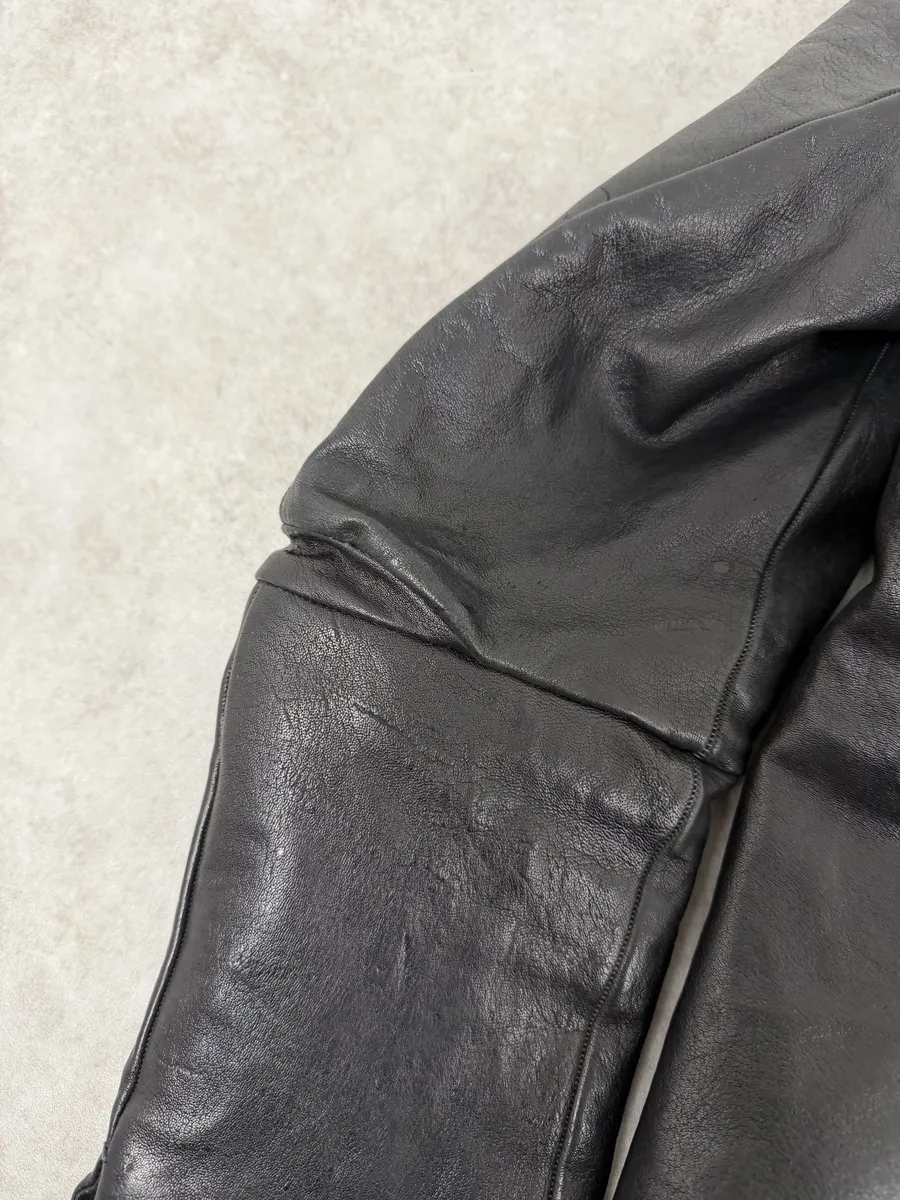 Carol Christian Poell Black Scarstitched Horse Leather Jacket - Image 6