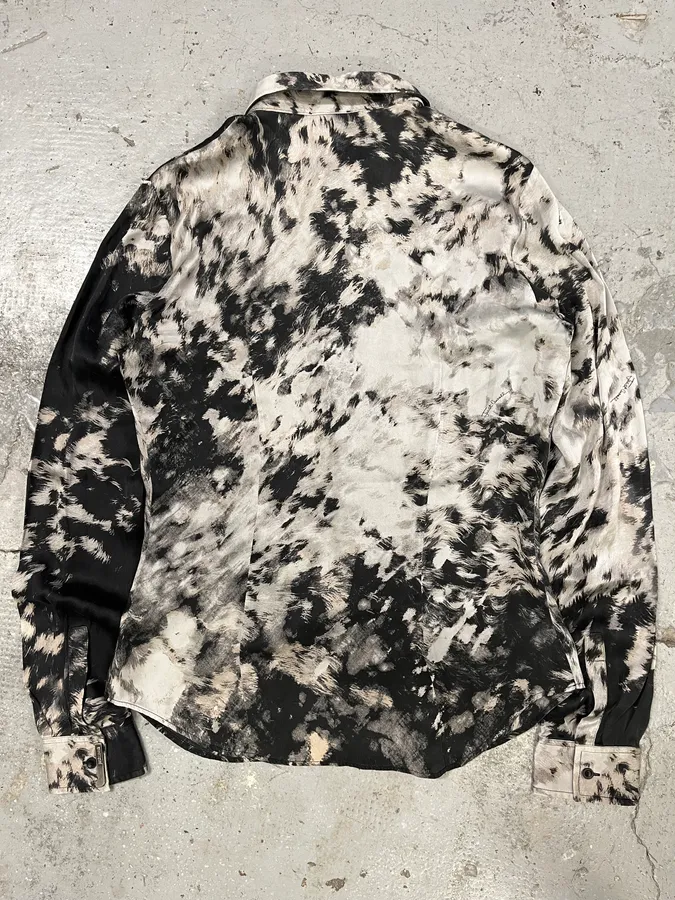 Cavalli Black Obscur Cow Fur Shirt - Image 6