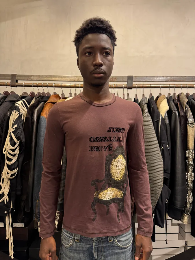 Cavalli Brown Cheetah Cozy Chair Longsleeves - Image 2