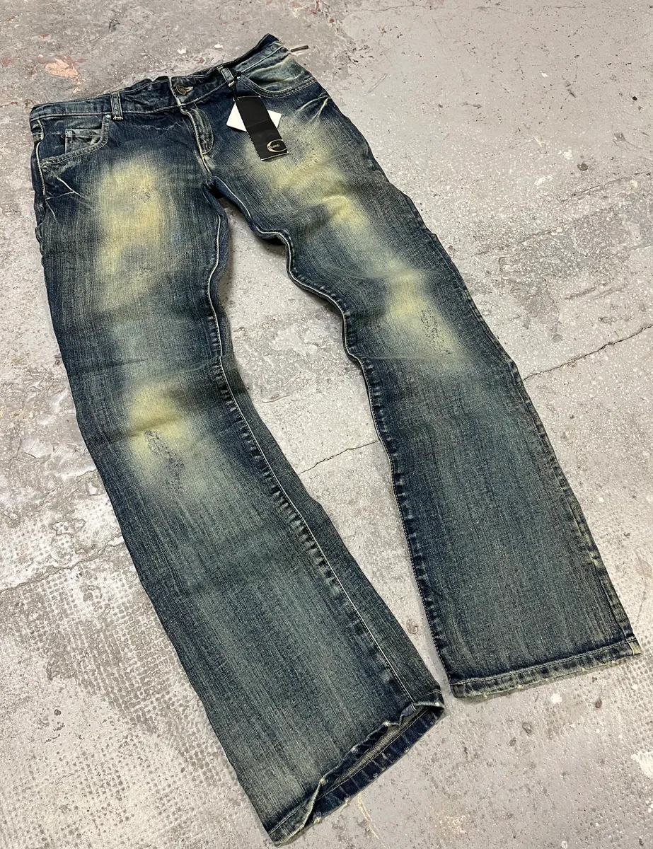 Cavalli Faded Blue Caw Patchwork Denim Jeans - Image 10