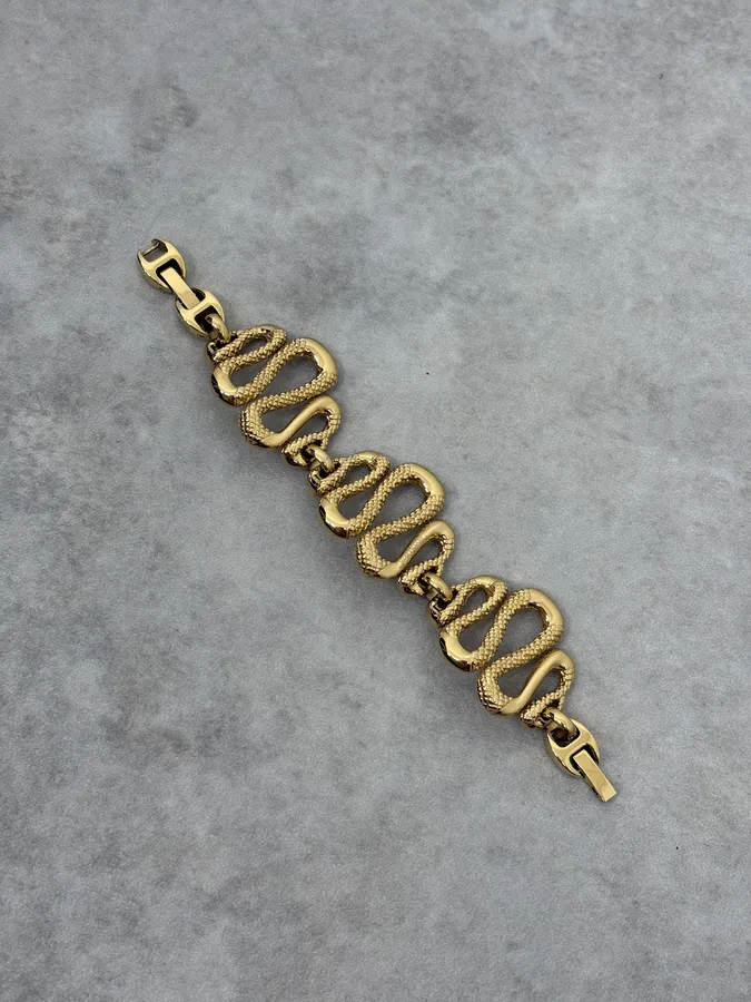 Cavalli Gold Snake Avant-Garde Bracelet - Image 4